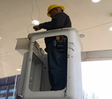 Man Wiring a Facility
